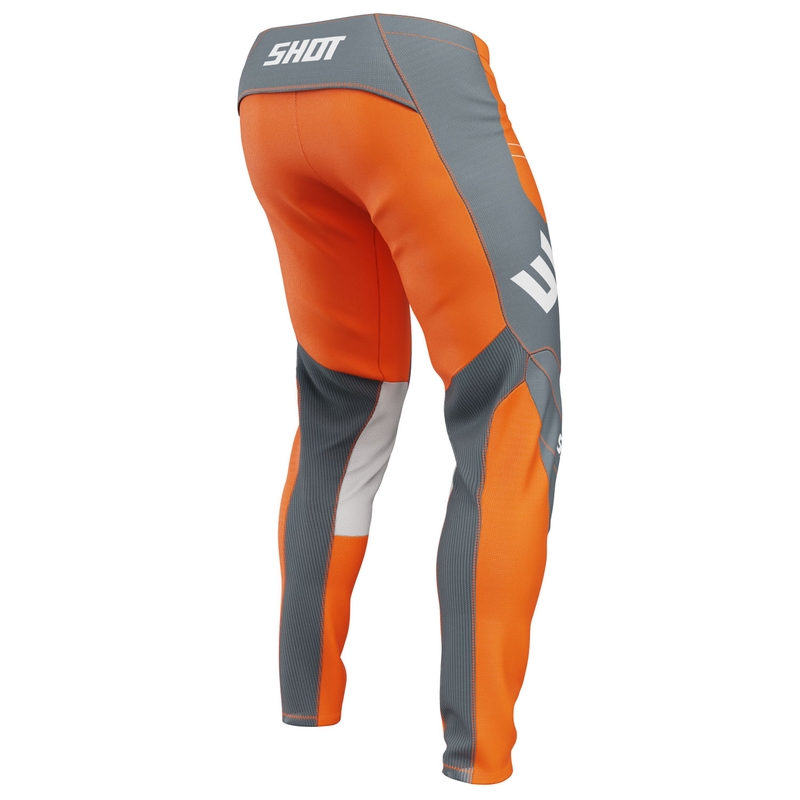Pantaloni motocross Shot Contact Shield arancione