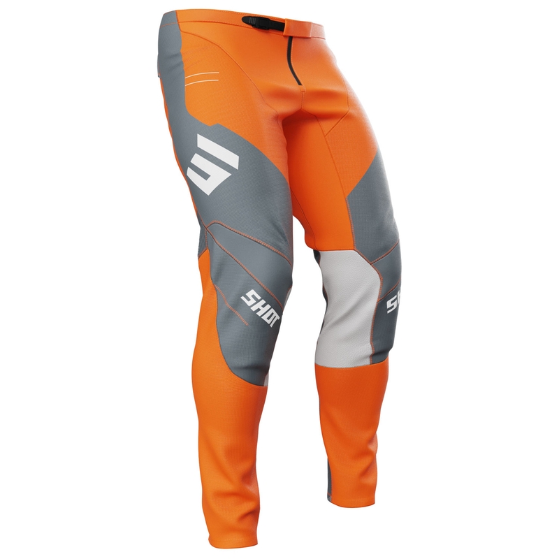 Pantaloni motocross Shot Contact Shield arancione