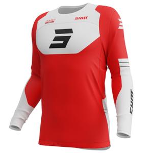 Maglia motocross Shot Contact Shield rossa