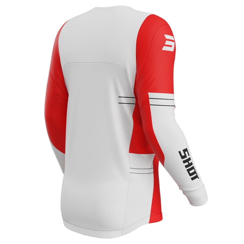 Maglia motocross Shot Contact Shield rossa