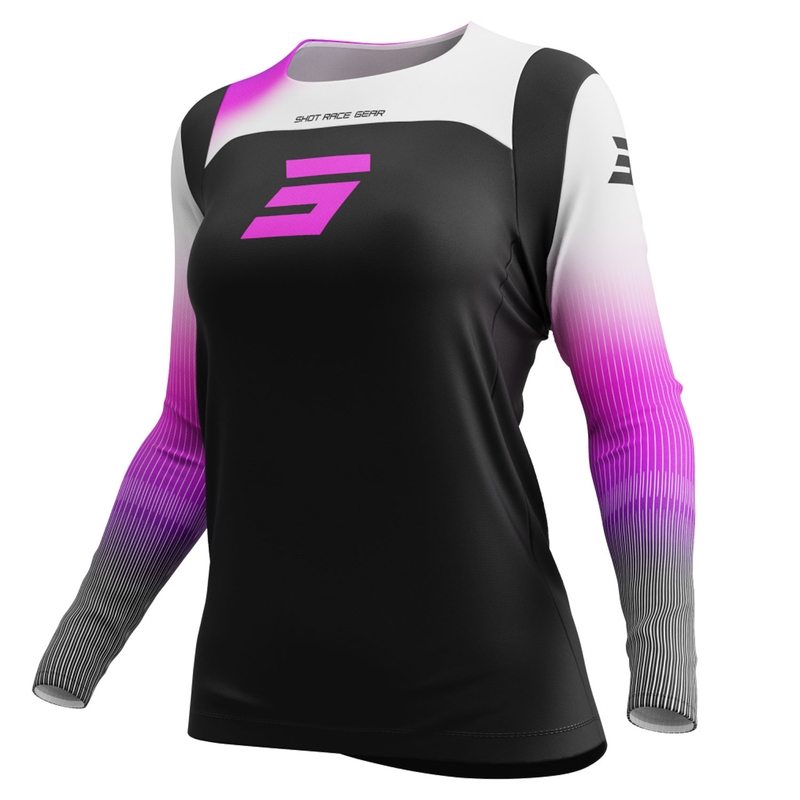 Maglia motocross da donna Shot Contact Hera rosa