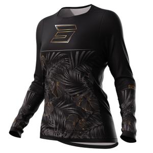 Maglia motocross da donna Shot Contact Respect nera e oro