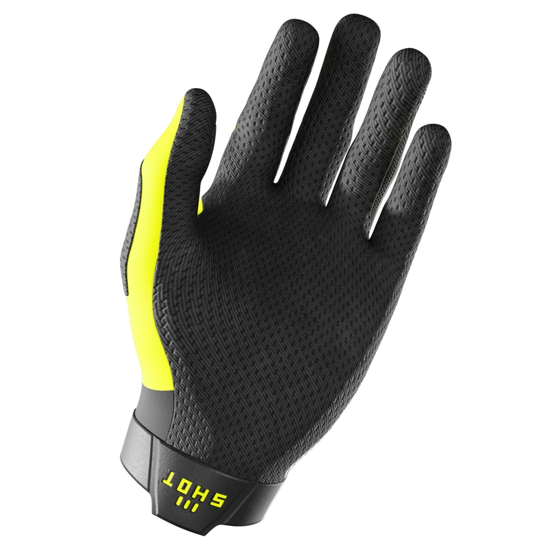 Guanti motocross Shot Lite Pro giallo fluo