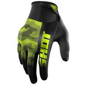 Guanti motocross Shot Drift Tactic giallo fluo