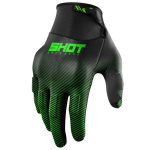 Guanti motocross Shot Drift Rim verdi