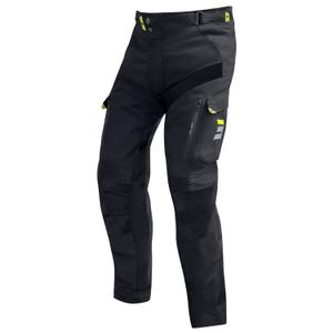 Pantaloni moto Shot Climatic nero-giallo fluo