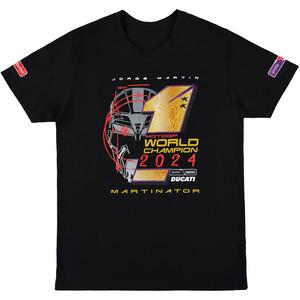 T-shirt Ducati Jorge Martin Campione del Mondo 2024 nera