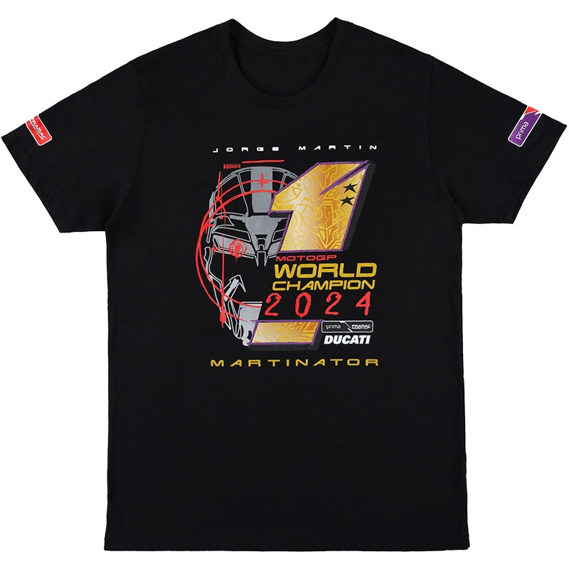 Maglietta Ducati Jorge Martin World Champ nera