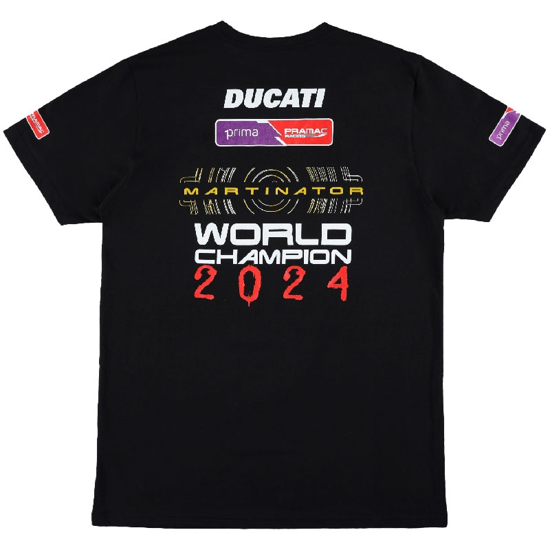 Maglietta Ducati Jorge Martin World Champ nera