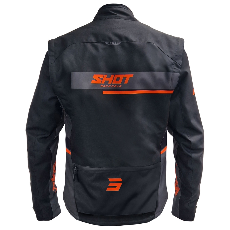Giacca moto Shot Contact Assault 2.0 nero-arancio