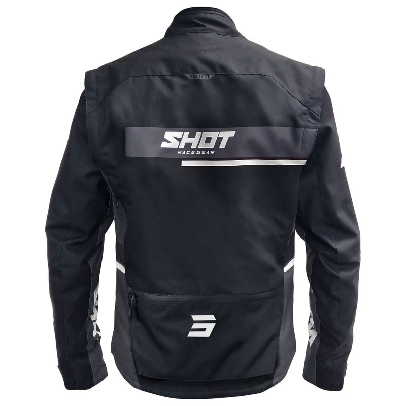 Giacca moto Shot Contact Assault 2.0 nero-bianco