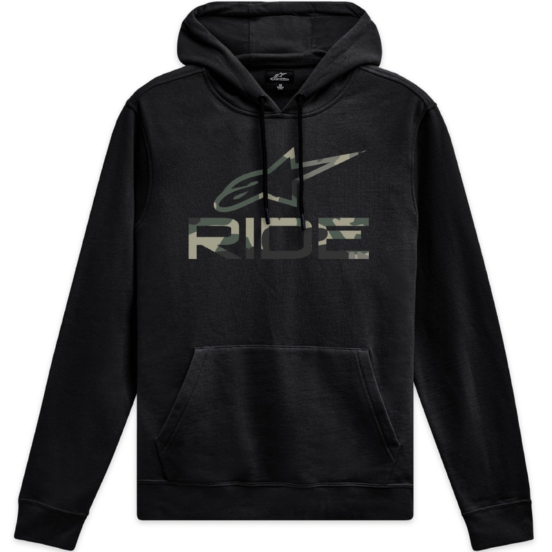 Felpa con cappuccio Alpinestars Ride Camo 4 nera