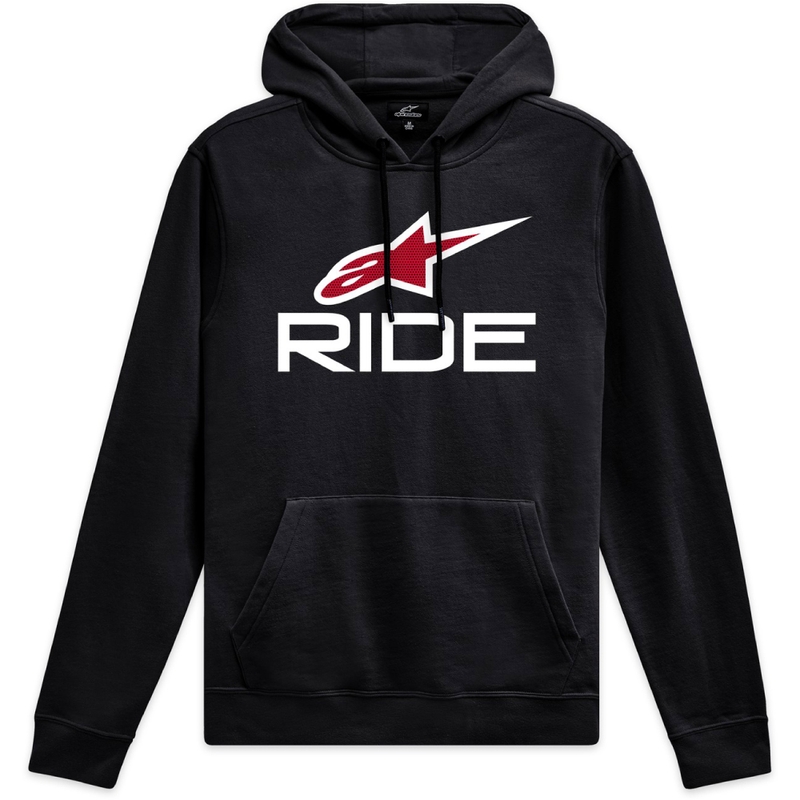 Felpa Alpinestars Ride 4.0 nera-bianca-rossa