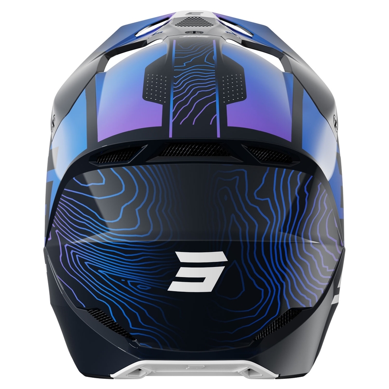 Casco motocross per bambini Shot Furious Apex blu