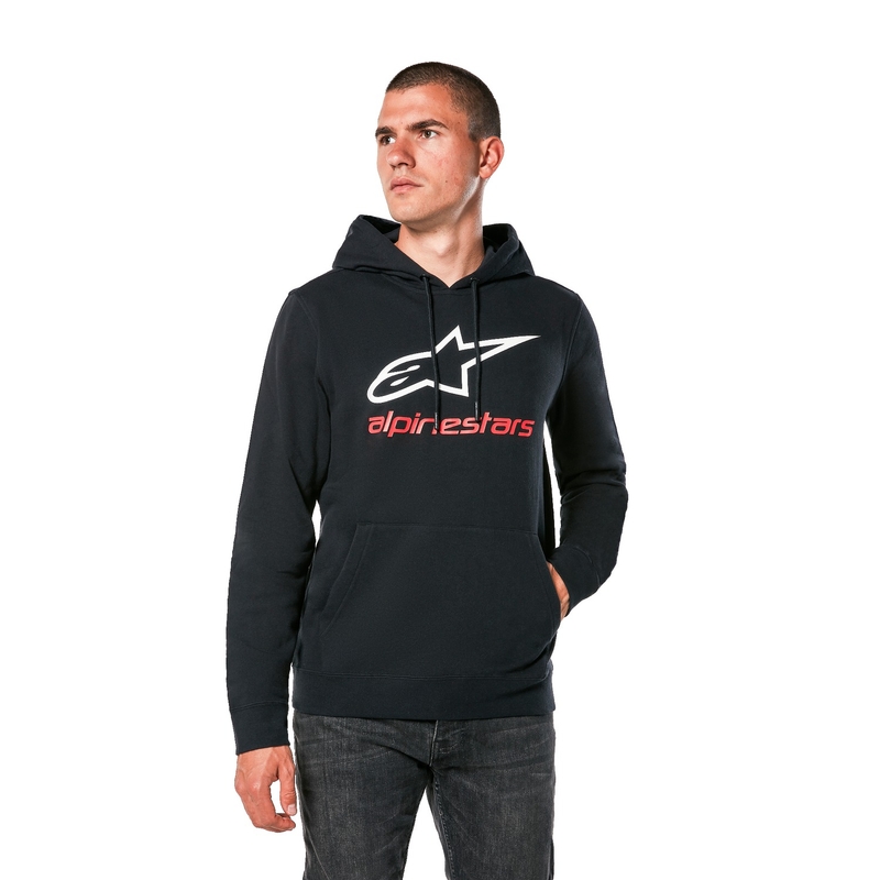 Felpa Alpinestars Always 2.0 nera-bianca-rossa