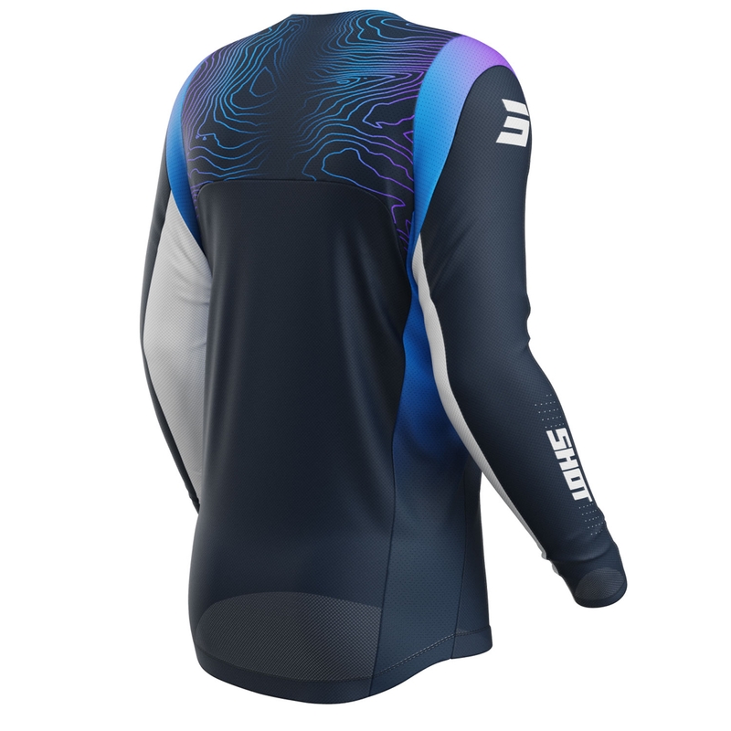 Maglia motocross per bambini Shot Contact Apex blu