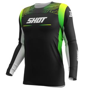 Maglia motocross bambino Shot Contact Apex giallo fluo