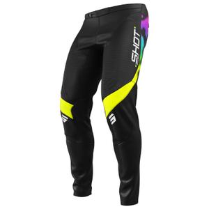 Pantaloni motocross Shot Contact Nitro per bambini neri