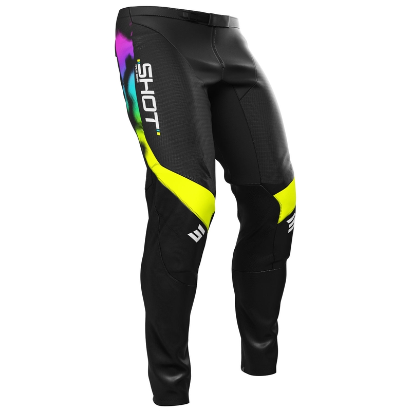 Pantaloni motocross Shot Contact Nitro per bambini neri