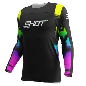 Maglia motocross per bambini Shot Contact Nitro nera