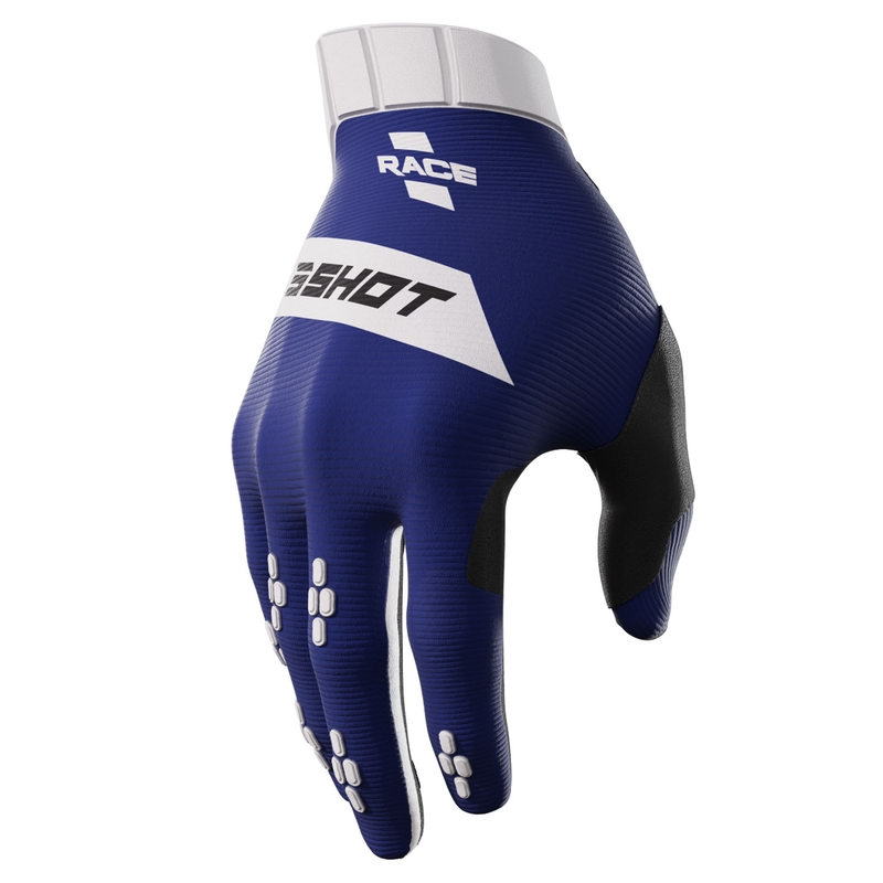 Guanti motocross per bambini Shot Race blu