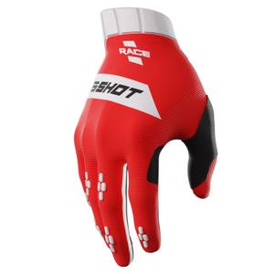 Guanti motocross per bambini Shot Race rossi