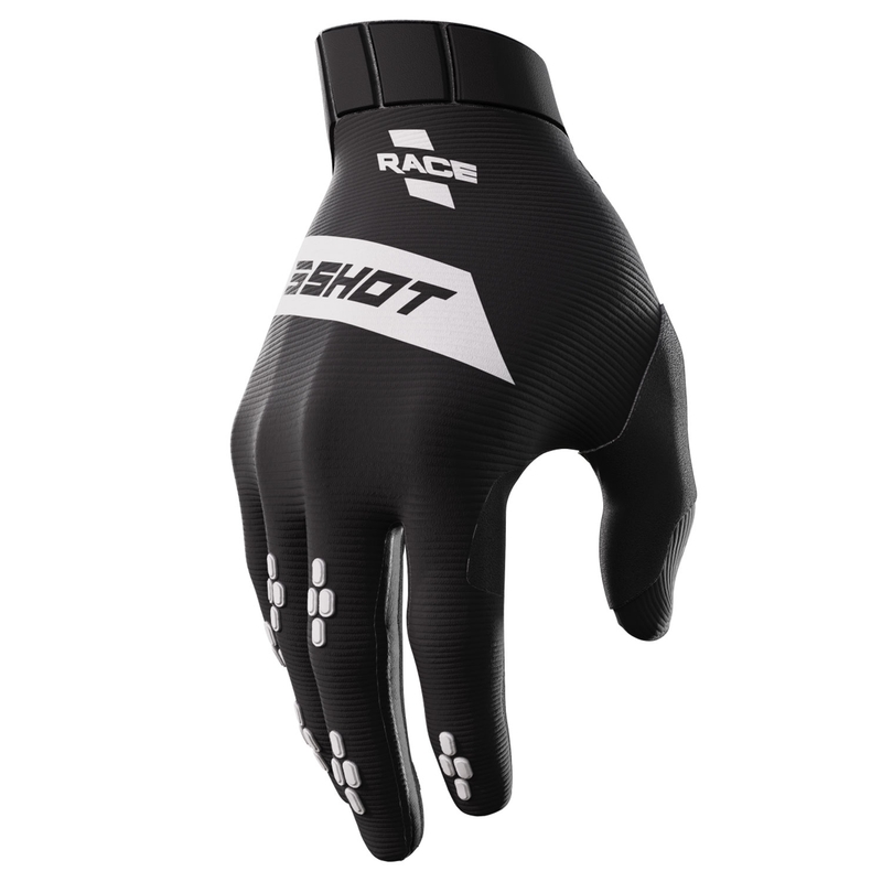 Guanti da motocross per bambini Shot Race nero Saldi