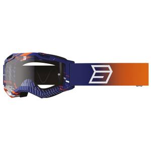 Occhiali motocross per bambini Shot Rocket Kid 2.0 drop arancione con plexiglass trasparente