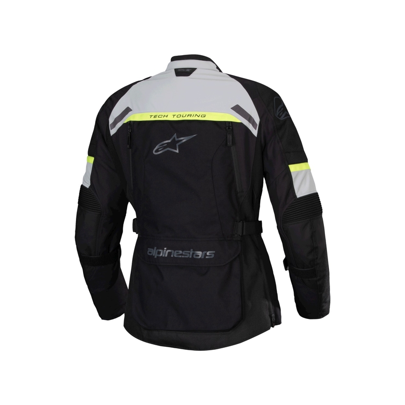 Giacca moto da donna Alpinestars Stella Bogota PRO Drystar nero-grigio-giallo fluo