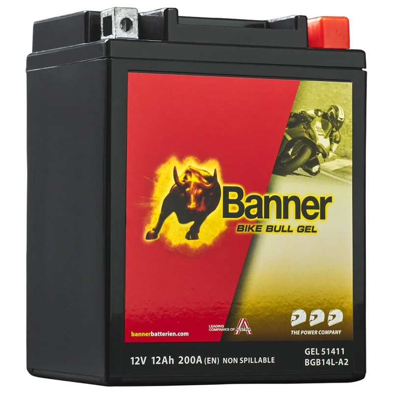 Batteria gel moto Banner Bike Bull GEL 514 11/BGB14L-A2 - GB14L-A2 12V, 12Ah, 200A
