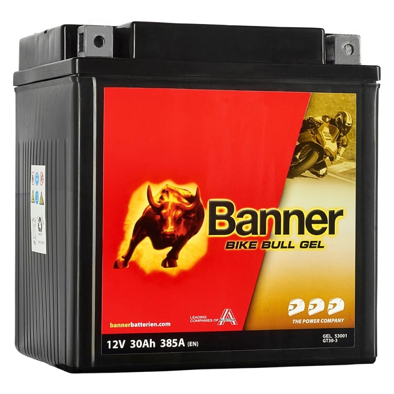 Batteria gel moto Banner Bike Bull GEL 530 01/BGTX30-3 - GTX30-3 12V, 30Ah, 385A