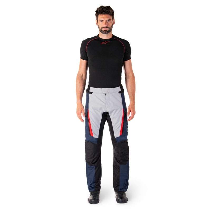 Pantaloni moto impermeabili Alpinestars ST-1 blu-nero-rosso