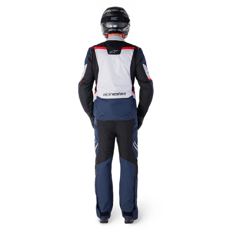 Pantaloni moto impermeabili Alpinestars ST-1 blu-nero-rosso
