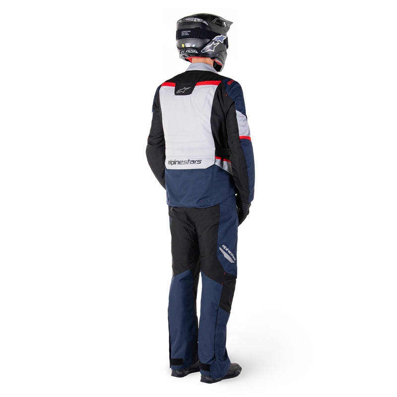 Pantaloni moto impermeabili Alpinestars ST-1 blu-nero-rosso