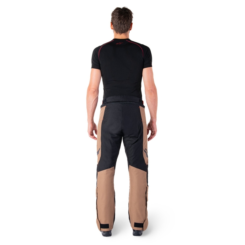 Pantaloni moto impermeabili Alpinestars ST-1 kaki-sabbia-nero-rosso fluo