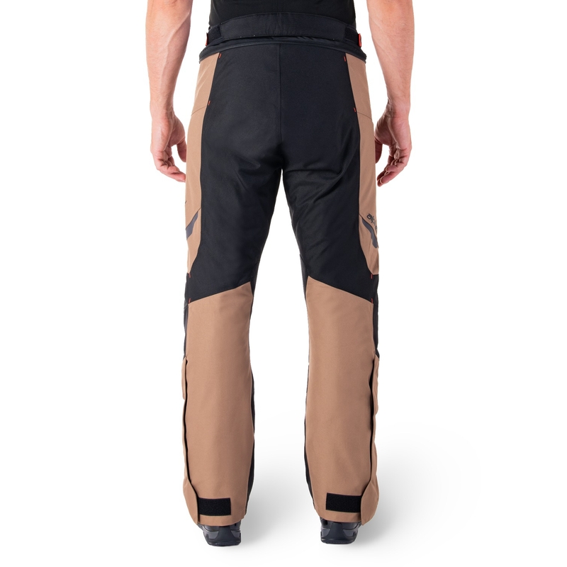 Pantaloni moto impermeabili Alpinestars ST-1 kaki-sabbia-nero-rosso fluo