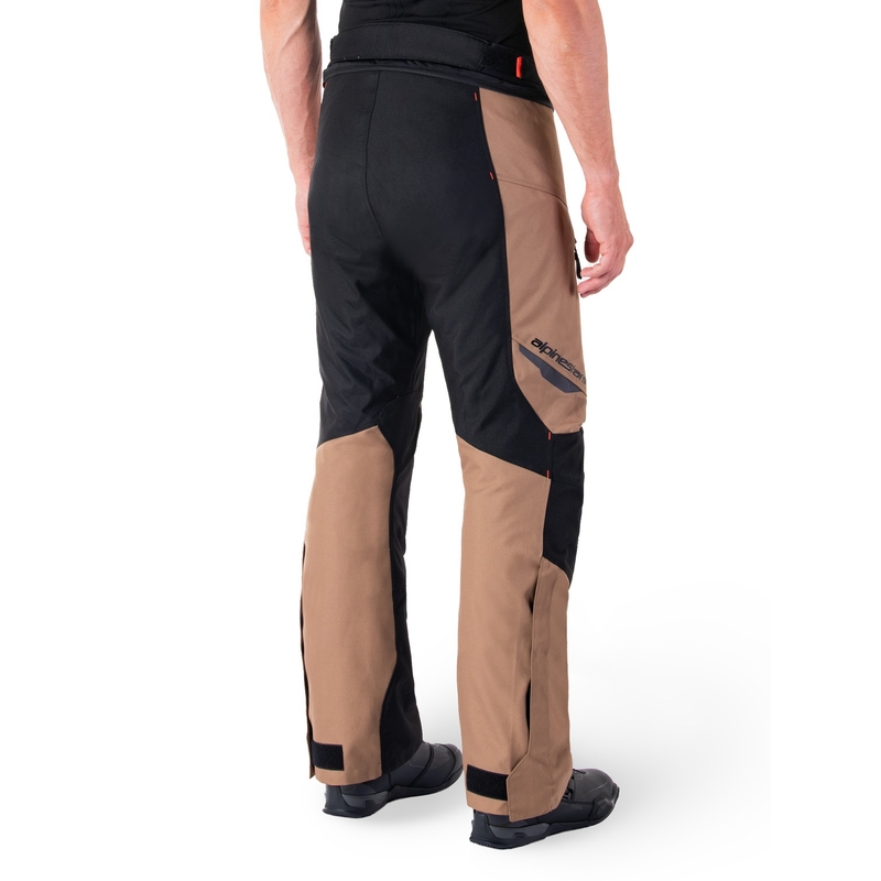 Pantaloni moto impermeabili Alpinestars ST-1 kaki-sabbia-nero-rosso fluo