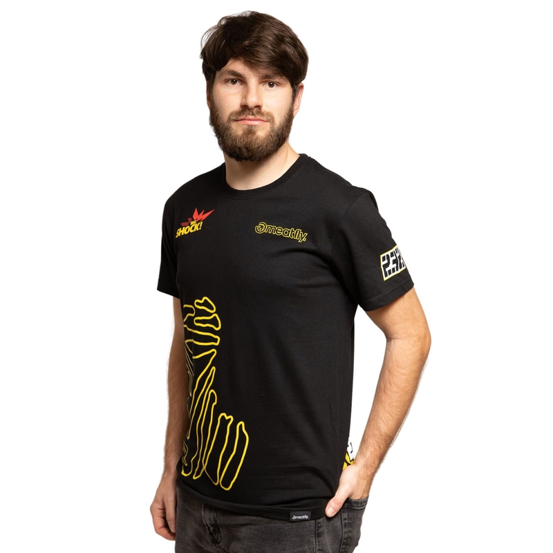 T-shirt Meatfly Big Shock Dakar nera