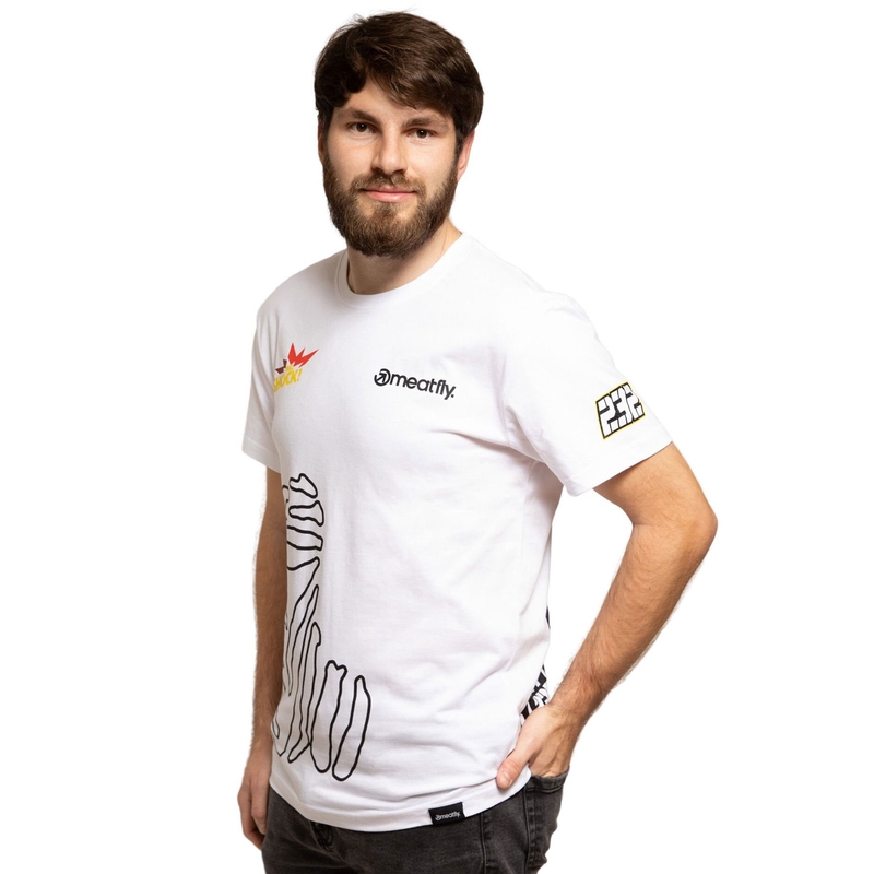 T-shirt Meatfly Big Shock Dakar bianca