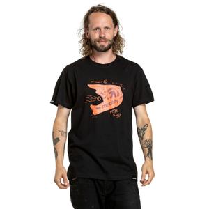 T-shirt Meatfly Fullface nera