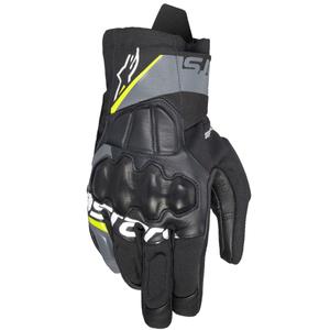 Guanti moto Alpinestars Corozal 3 Drystar nero-grigio-giallo fluo