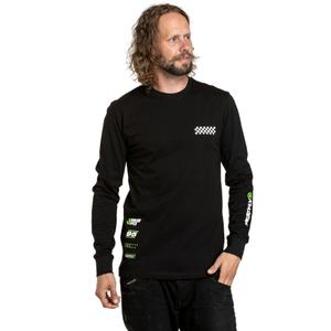 T-shirt a maniche lunghe nera Meatfly Appex