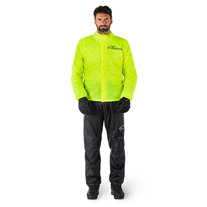 Giacca impermeabile Alpinestars Hurricane Rain 2 giallo fluo