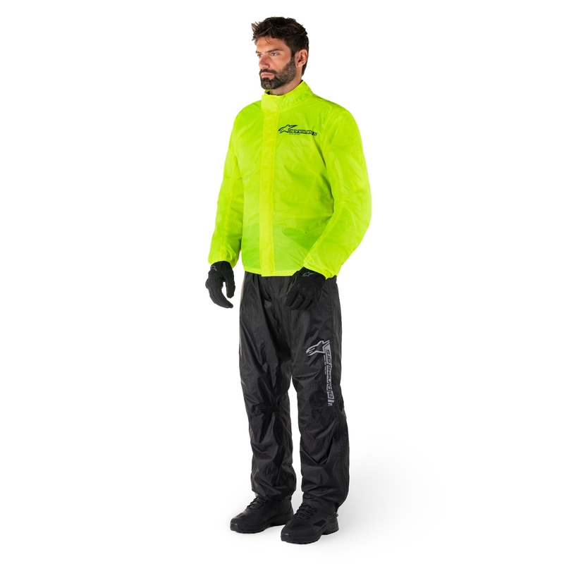 Giacca impermeabile Alpinestars Hurricane Rain 2 giallo fluo