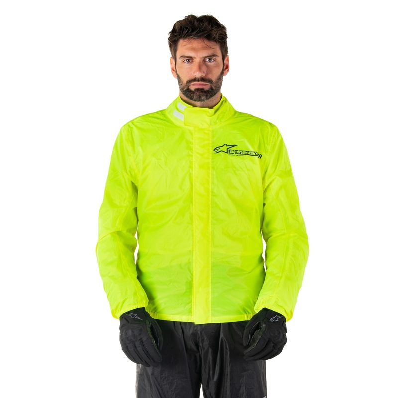 Giacca impermeabile Alpinestars Hurricane Rain 2 giallo fluo