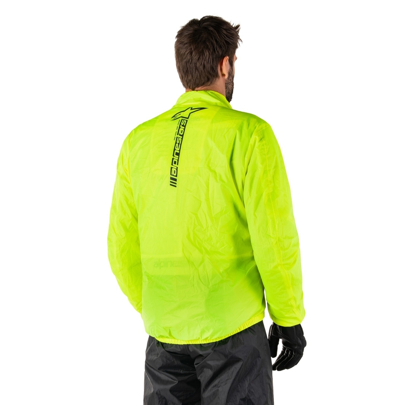 Giacca impermeabile Alpinestars Hurricane Rain 2 giallo fluo