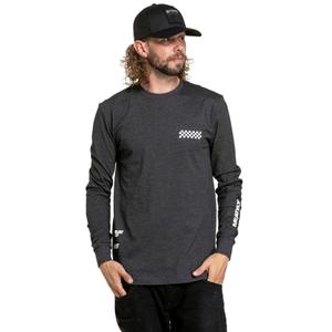 T-shirt a maniche lunghe grigia Meatfly Appex