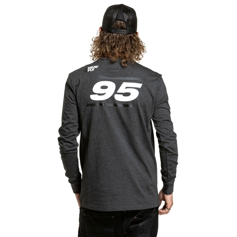 T-shirt a maniche lunghe grigia Meatfly Appex