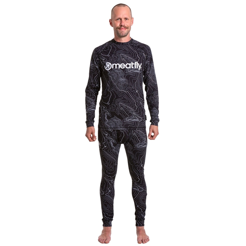 Intimo termico Meatfly Sloan nero-bianco