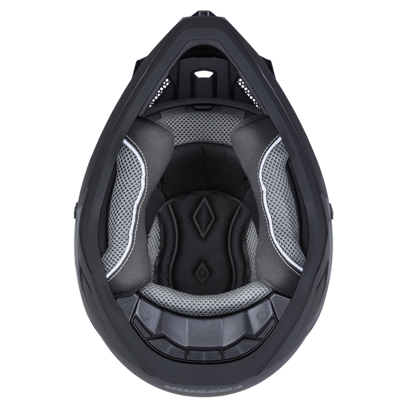 Casco Moto Motocross Cassida Cross Cup 2 Napa Rosso Perla-Viola-Nero